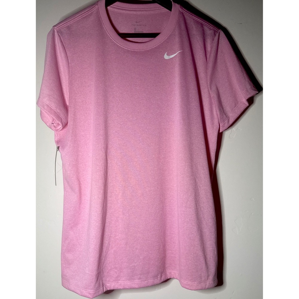 Nike Women's The Nike Tee Standard Fit Short Sleeve T-Shirt Pink Heather XL NWT